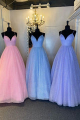 Priness A Line Long bridesmaid Dresses, Formal Dresses 2024